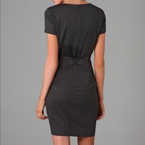 Theory Dresses - Theory Dark Grey Pinstripe Kabilla Dress Theory Dresses - Theory Dark Grey Pinstripe Kabilla Dress